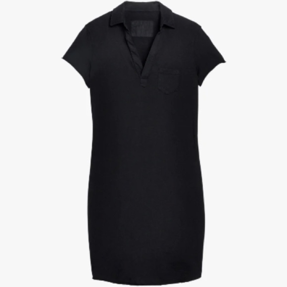Frank & Eileen Lauren Polo Dress in Black
